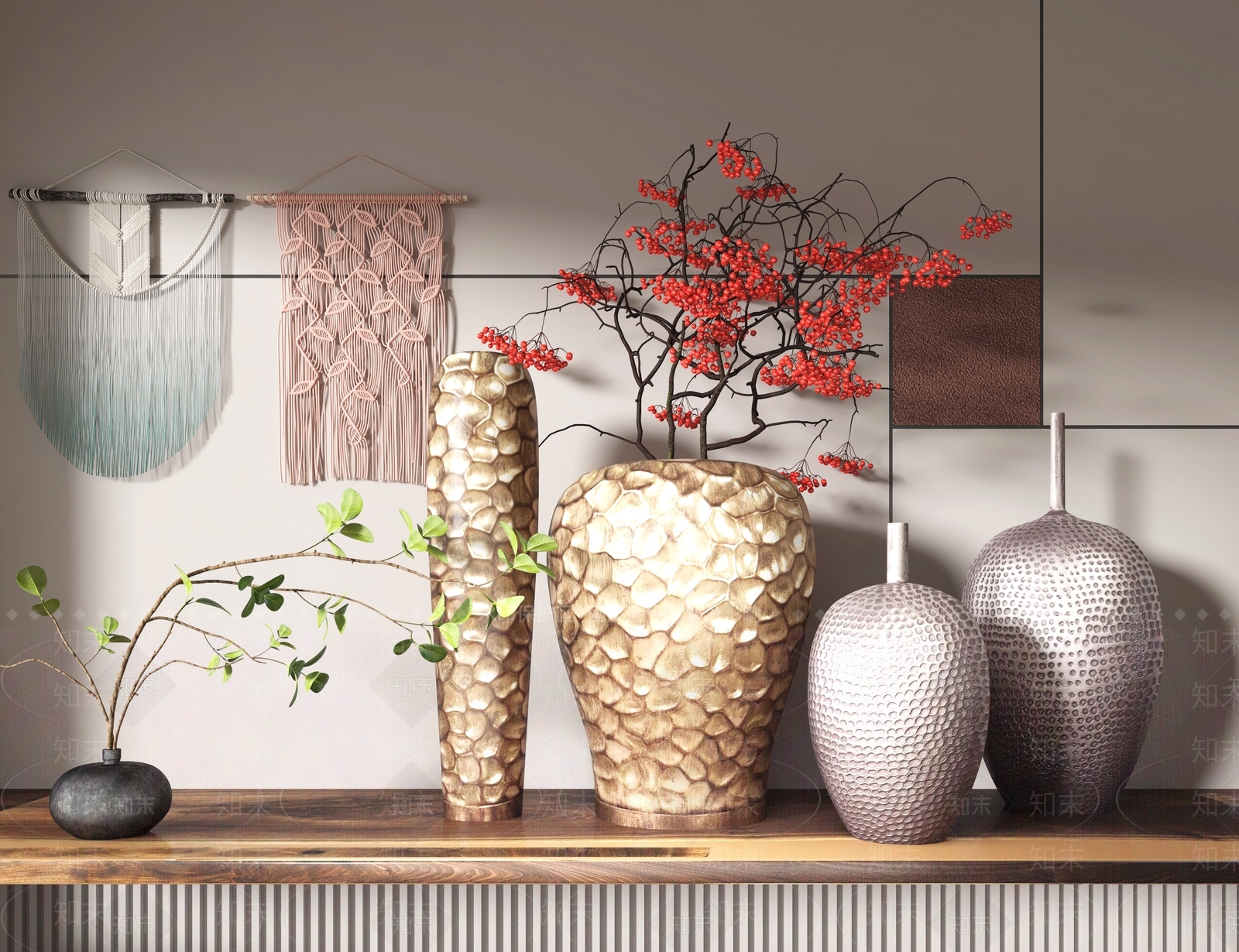 陶瓷花瓶3D模型下载【ID:1152156635】