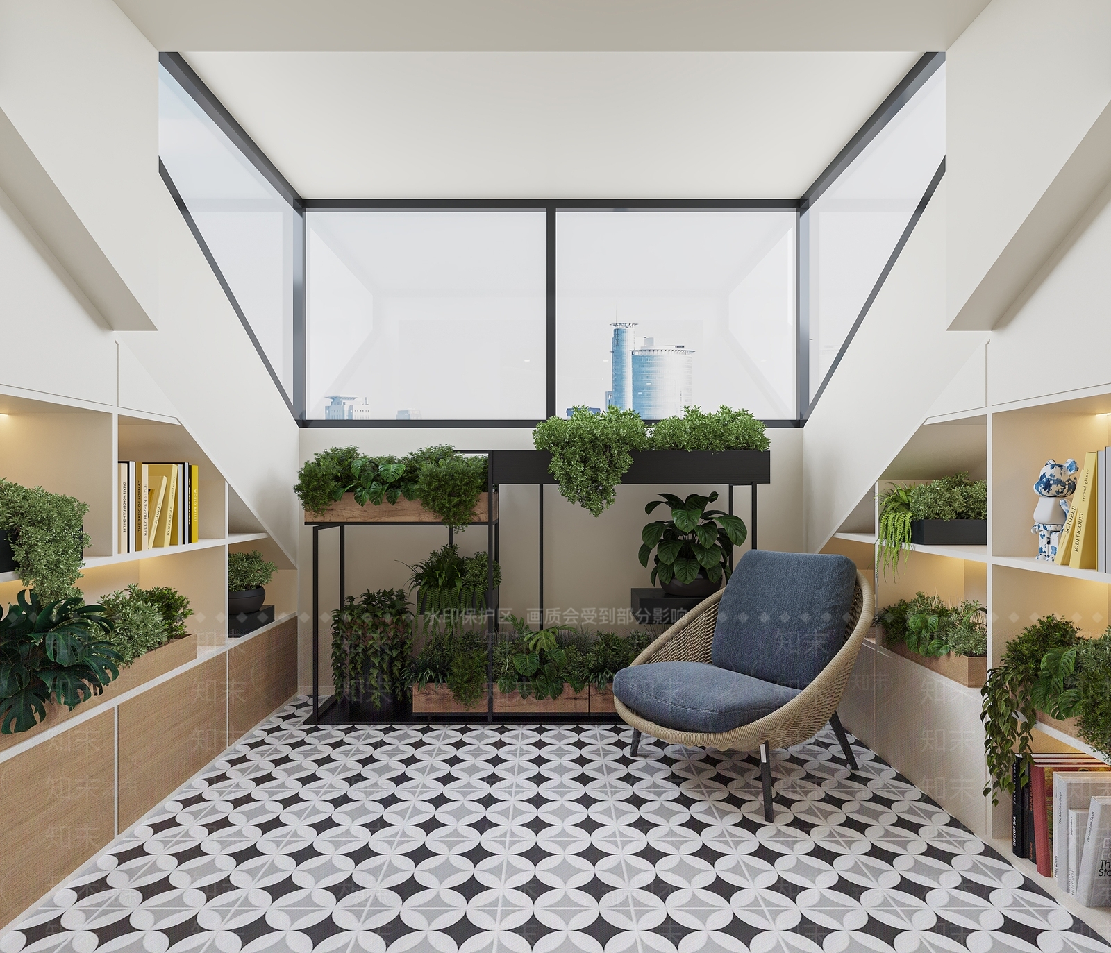 法式阳台3D模型下载【ID:1152157303】