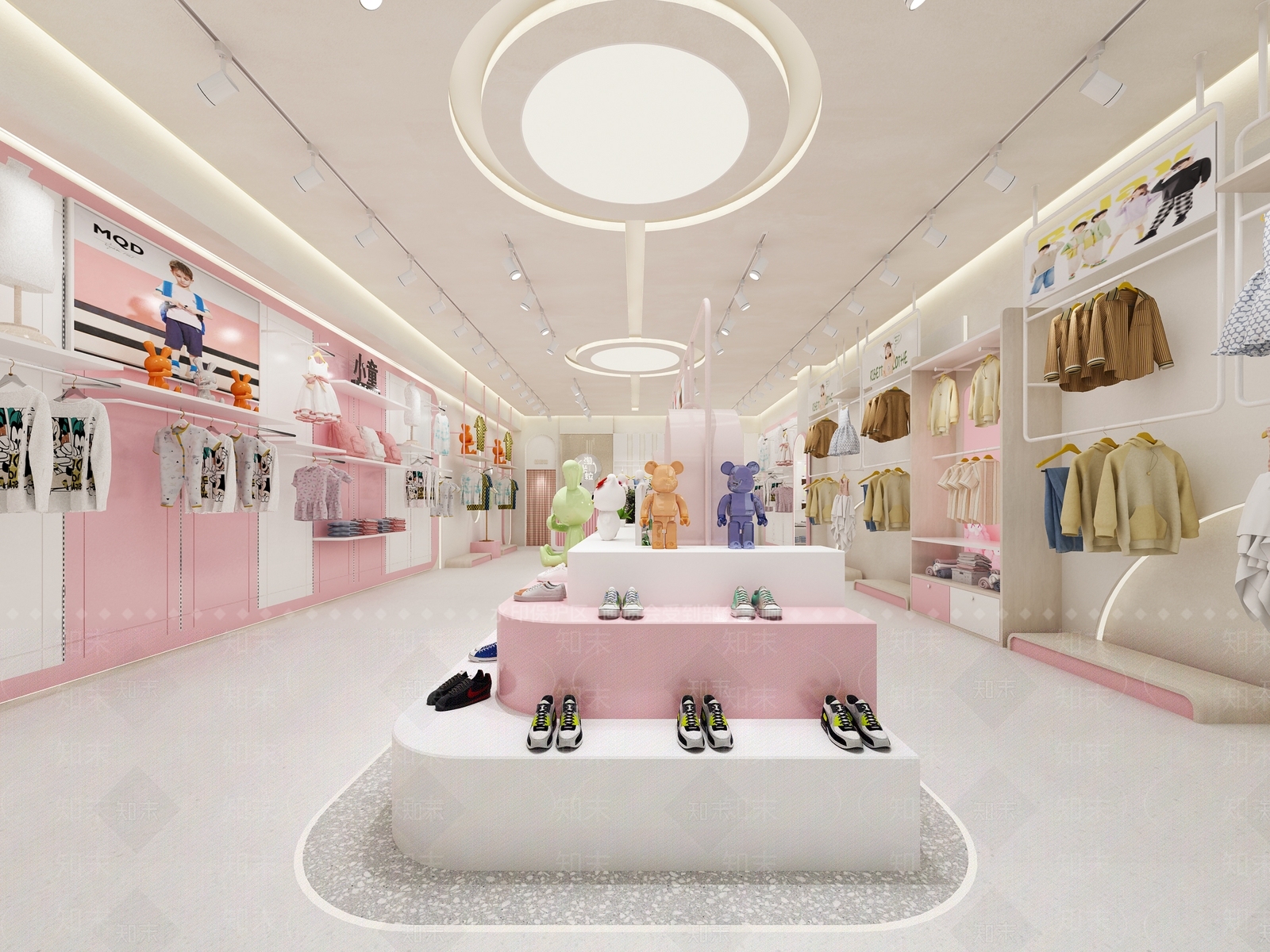 现代童装店3D模型下载【ID:1152160014】