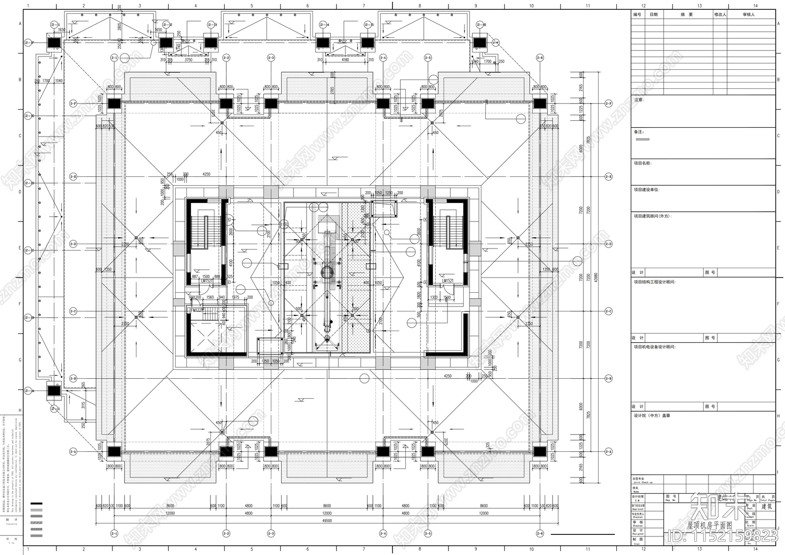 大型超高层商业广场建筑cad施工图下载【ID:1152159823】