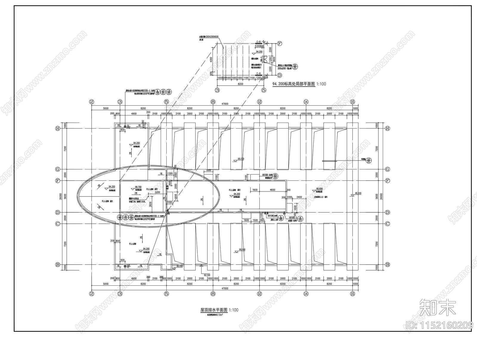 二十四层综合商务大厦建筑cad施工图下载【ID:1152160209】