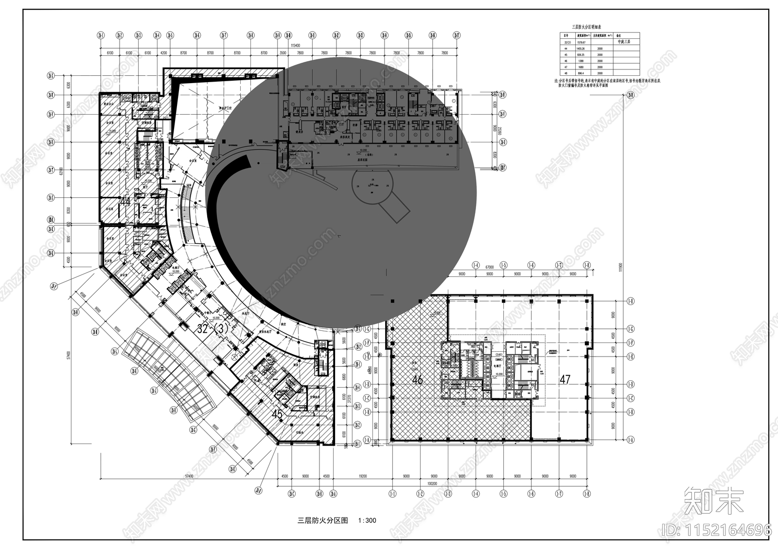 十七层商业综合楼建筑cad施工图下载【ID:1152164696】