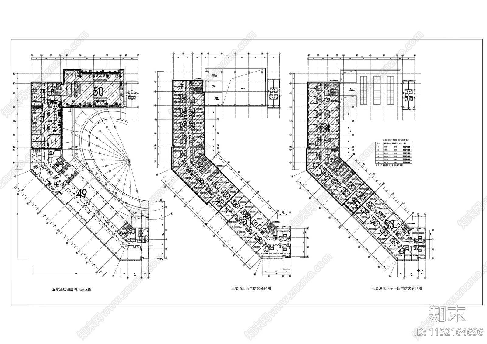 十七层商业综合楼建筑cad施工图下载【ID:1152164696】