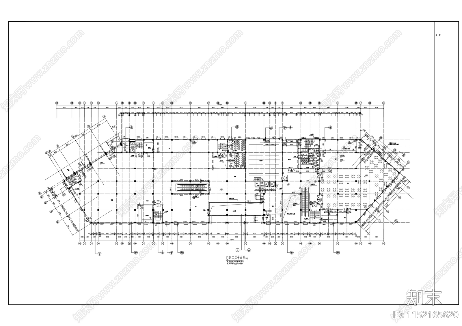 现代风格多层商业建筑cad施工图下载【ID:1152165620】