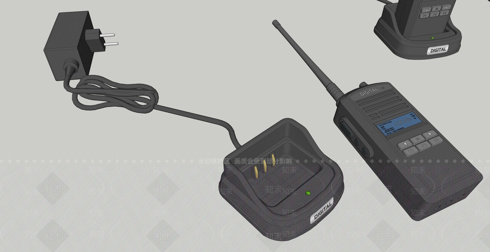公用器材SU模型草图