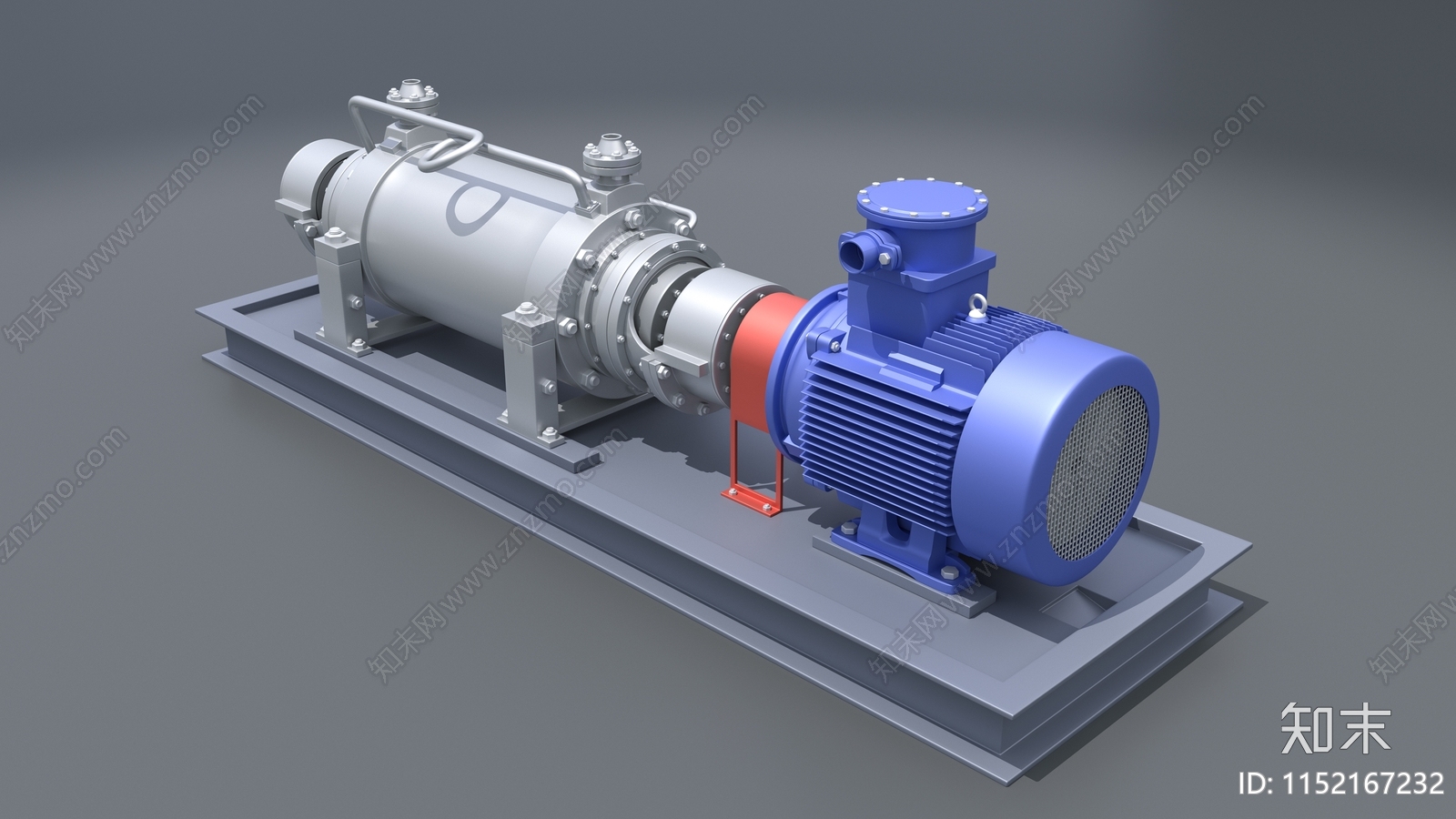 AY多级离心油泵3D模型下载【ID:1152167232】