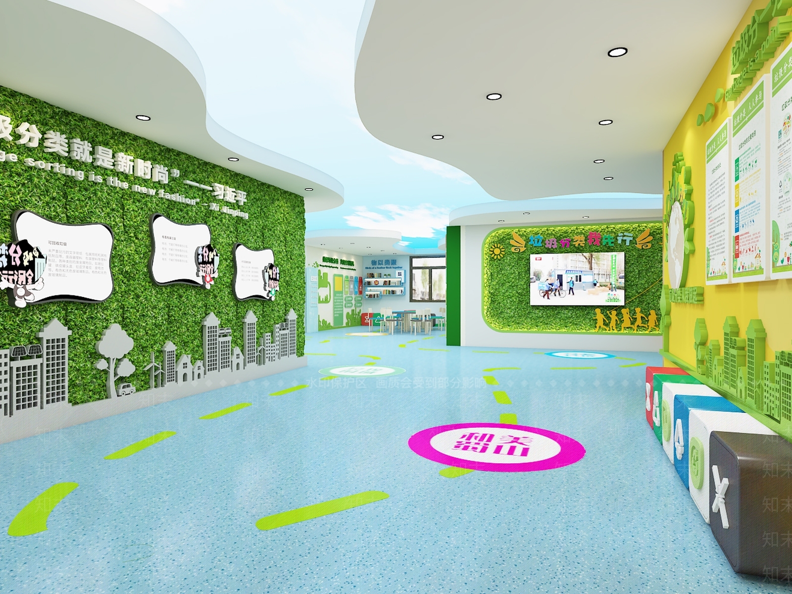 现代环保展厅SU模型下载【ID:1152168614】