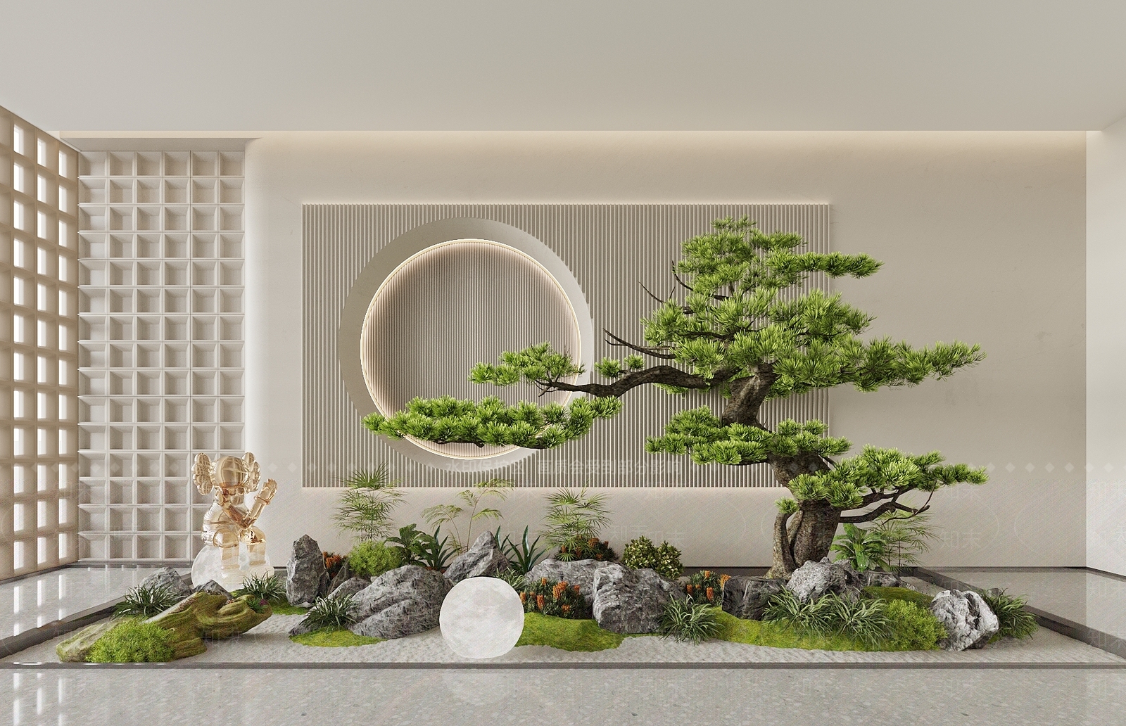 现代植物景观造景SU模型下载【ID:1152169752】