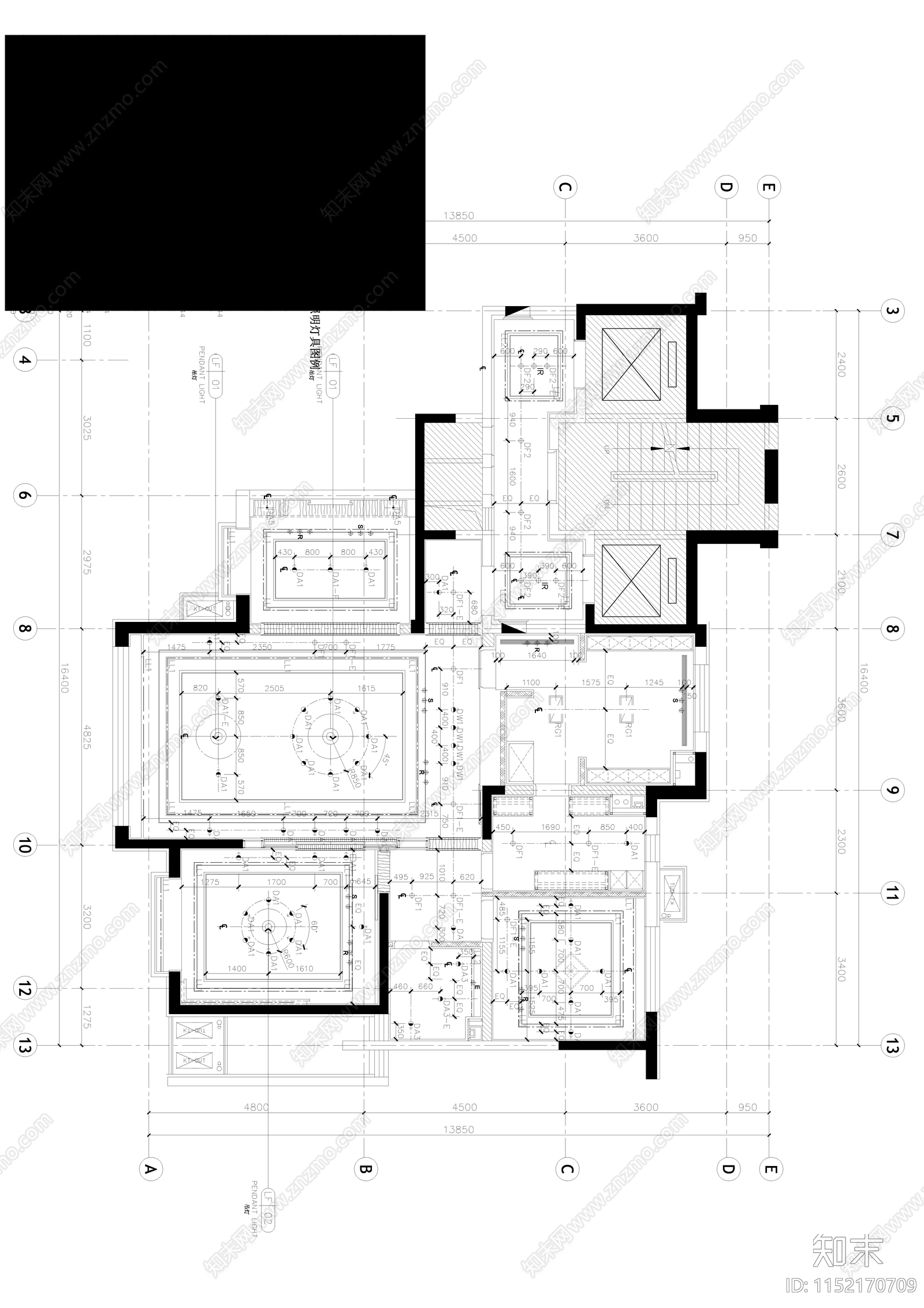 私人会所cad施工图下载【ID:1152170709】