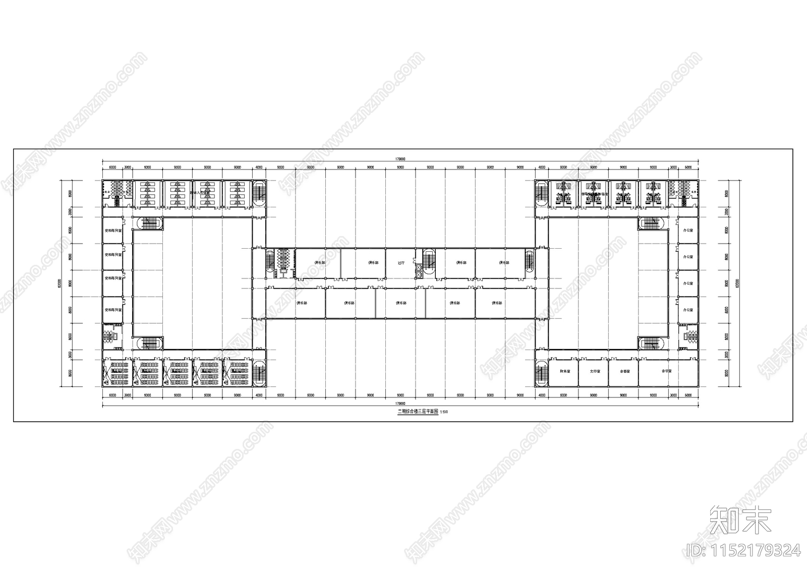 现代多层办公消防大队综合楼效果cad施工图下载【ID:1152179324】