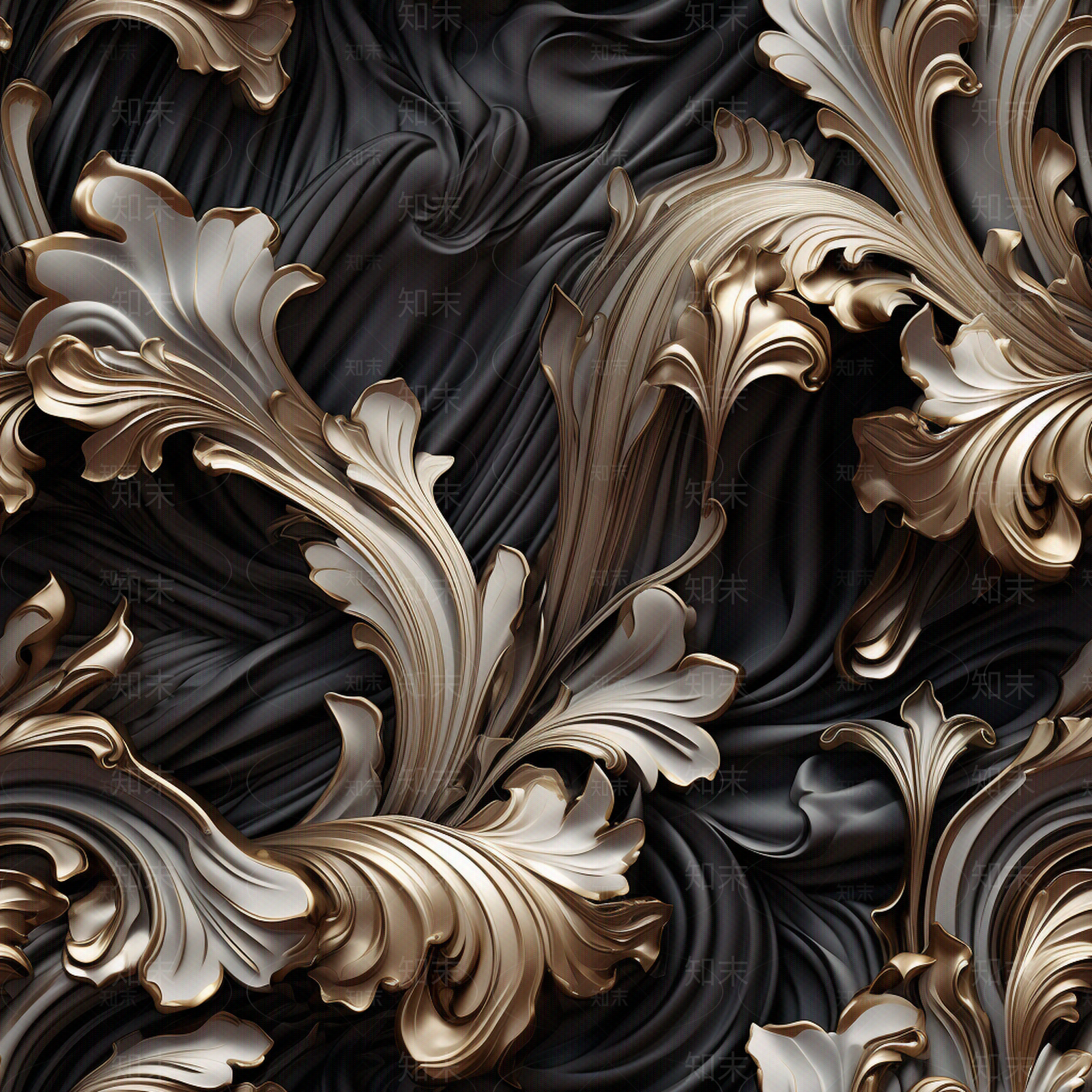 无缝花式金属浮雕贴图下载【ID:1152180040】