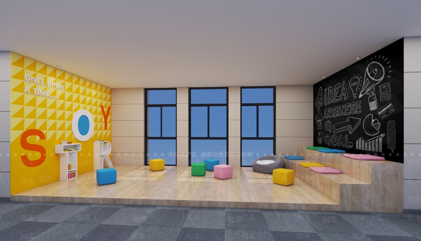 现代书店3D模型下载【ID:1152179956】