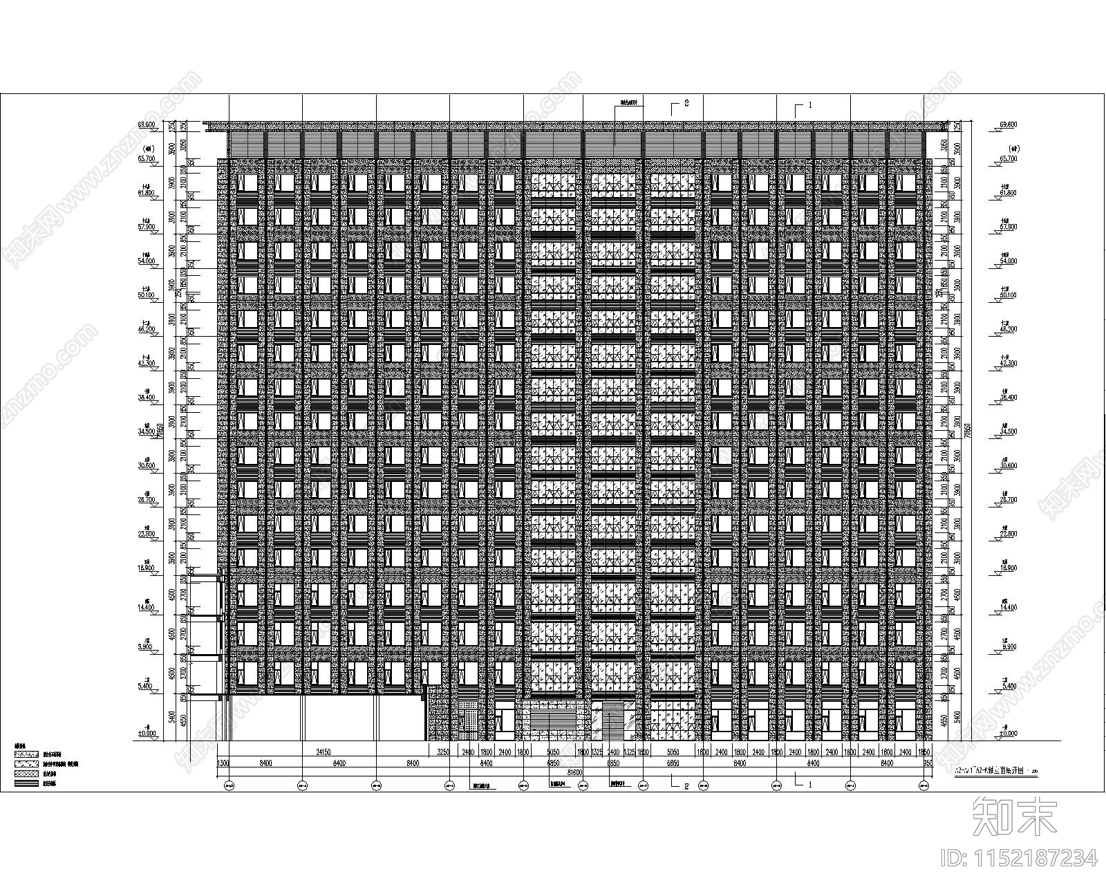 吕梁市医院cad施工图下载【ID:1152187234】