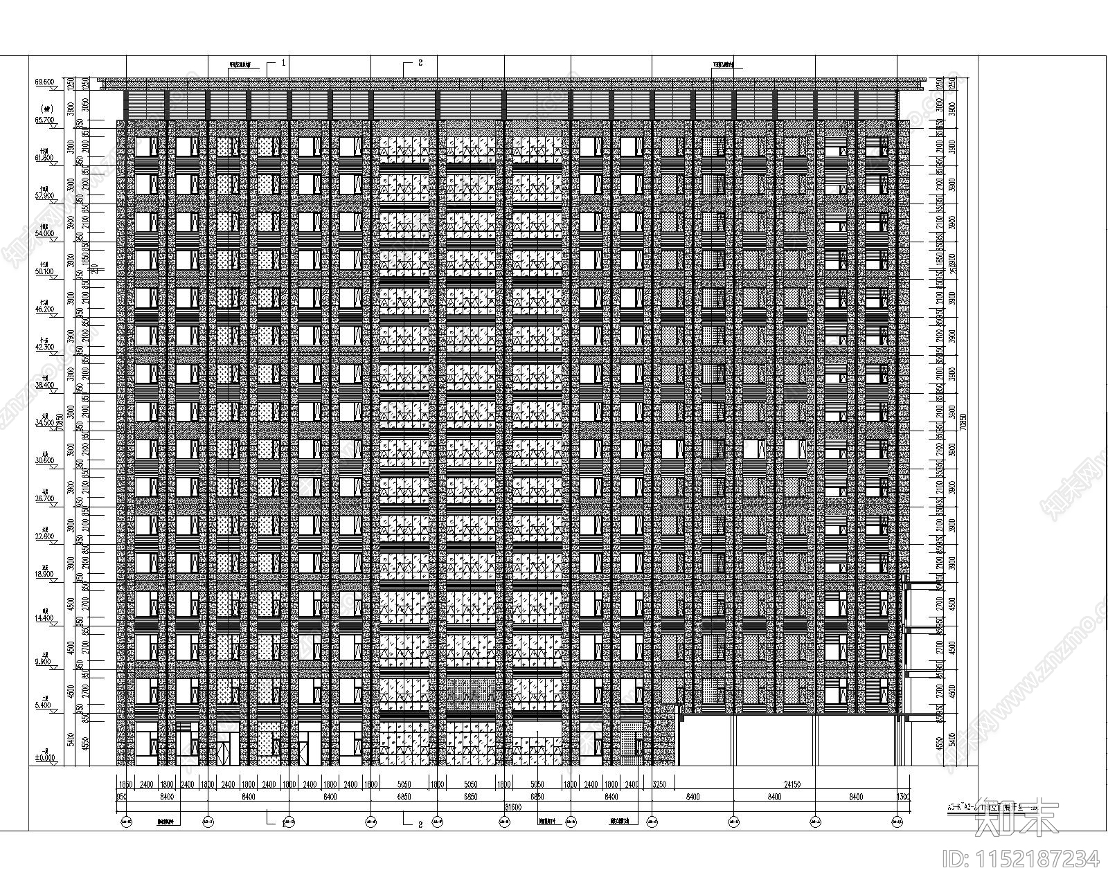 吕梁市医院cad施工图下载【ID:1152187234】