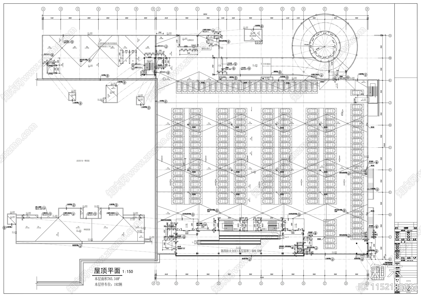 2层知名商业购物中心cad施工图下载【ID:1152188622】