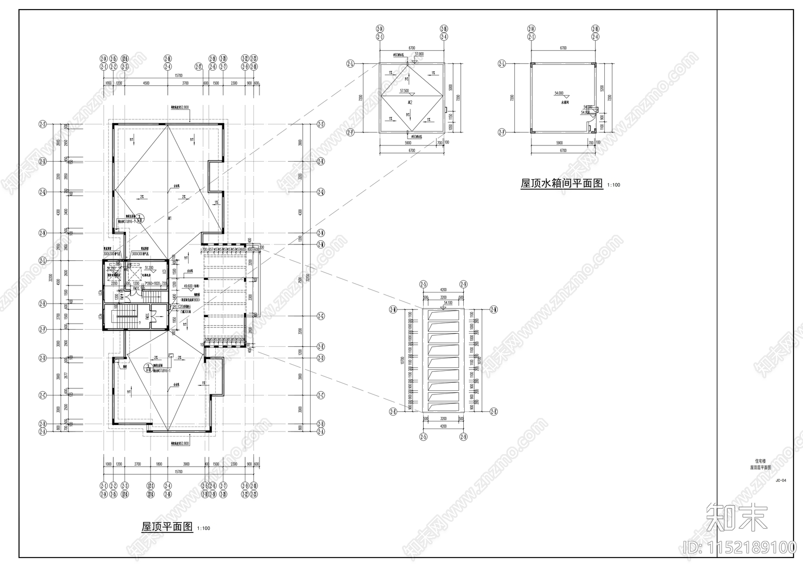 10层商住综合cad施工图下载【ID:1152189100】