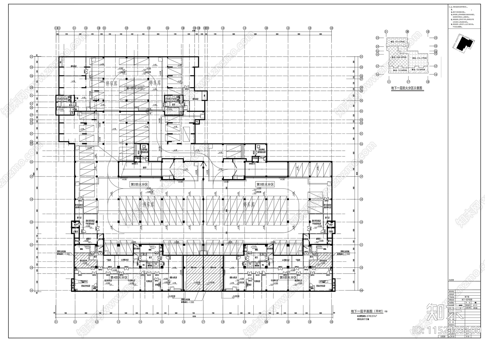 10层商住综合cad施工图下载【ID:1152189100】