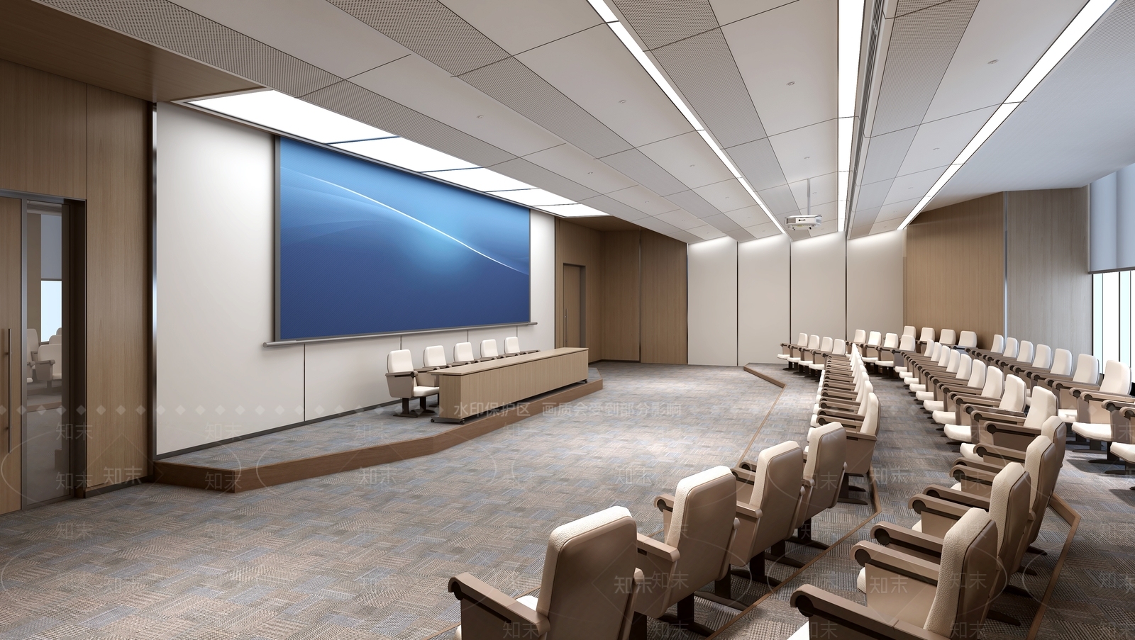现代报告厅3D模型下载【ID:1214278099】