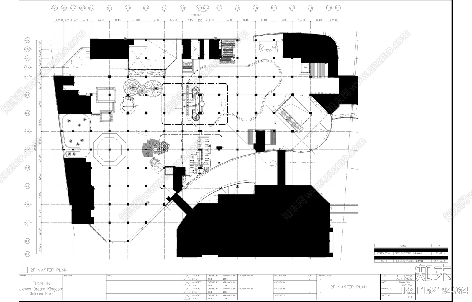 王国主题乐园室内设cad施工图下载【ID:1152194964】