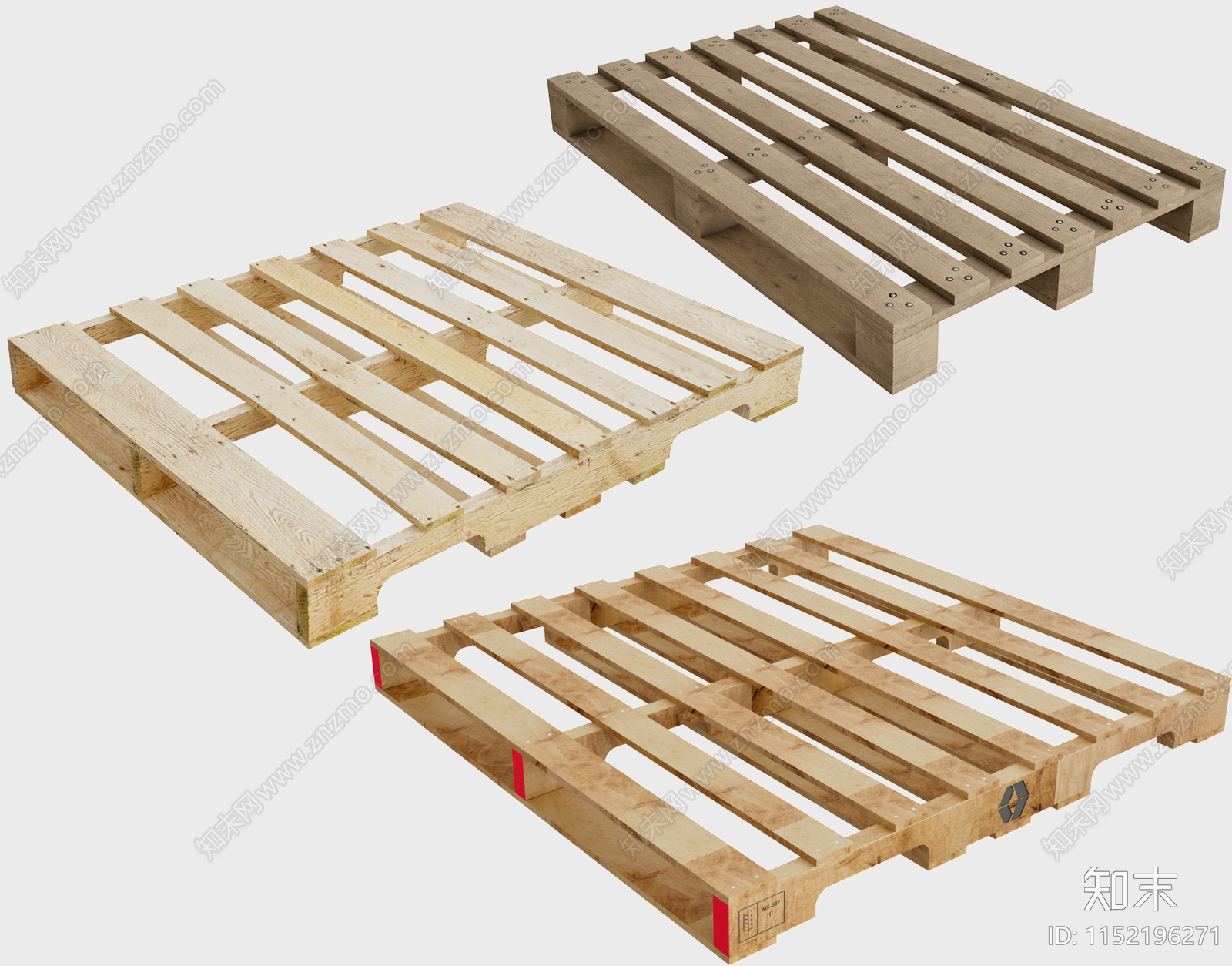 物流木托盘3D模型下载【ID:1152196271】