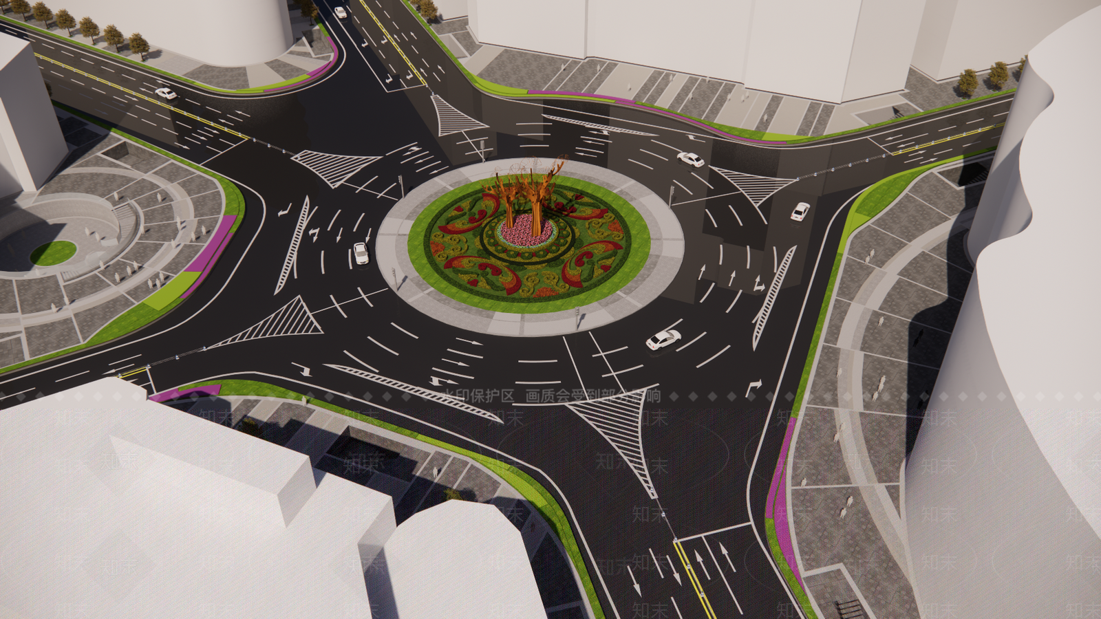 现代道路SU模型下载【ID:1152196737】