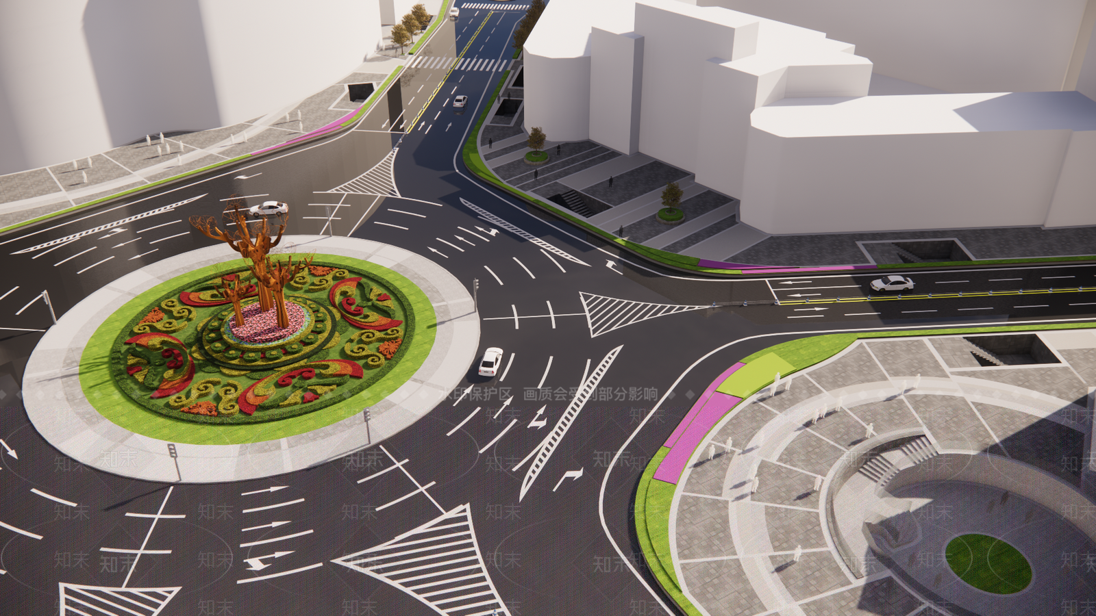 现代道路SU模型下载【ID:1152196737】