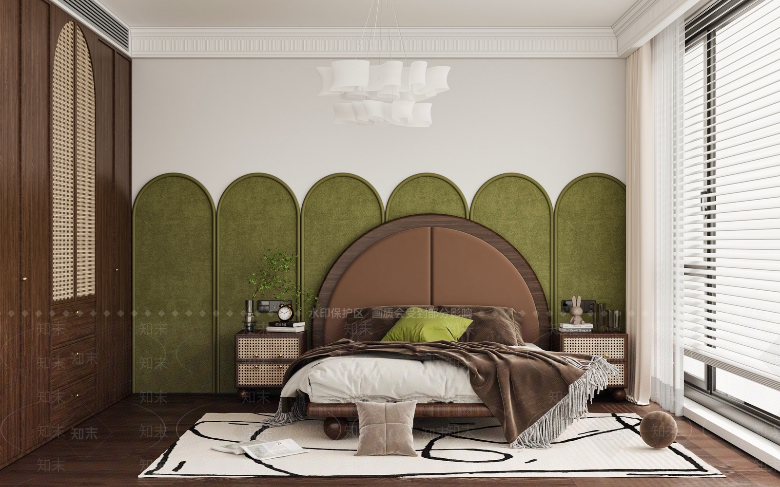 法式中古风卧室儿童房儿童床双人床3D模型下载【ID:1152197040】