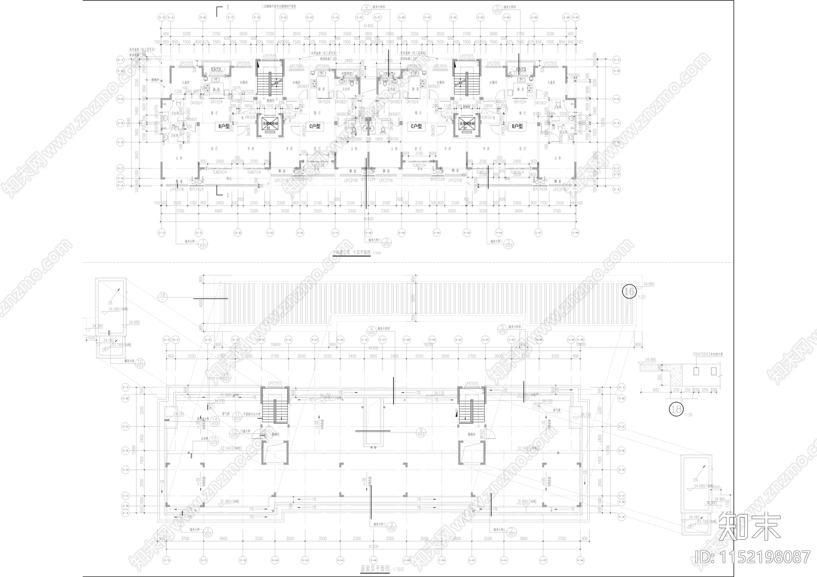 东城职教园区安置房施工图下载【ID:1152198087】