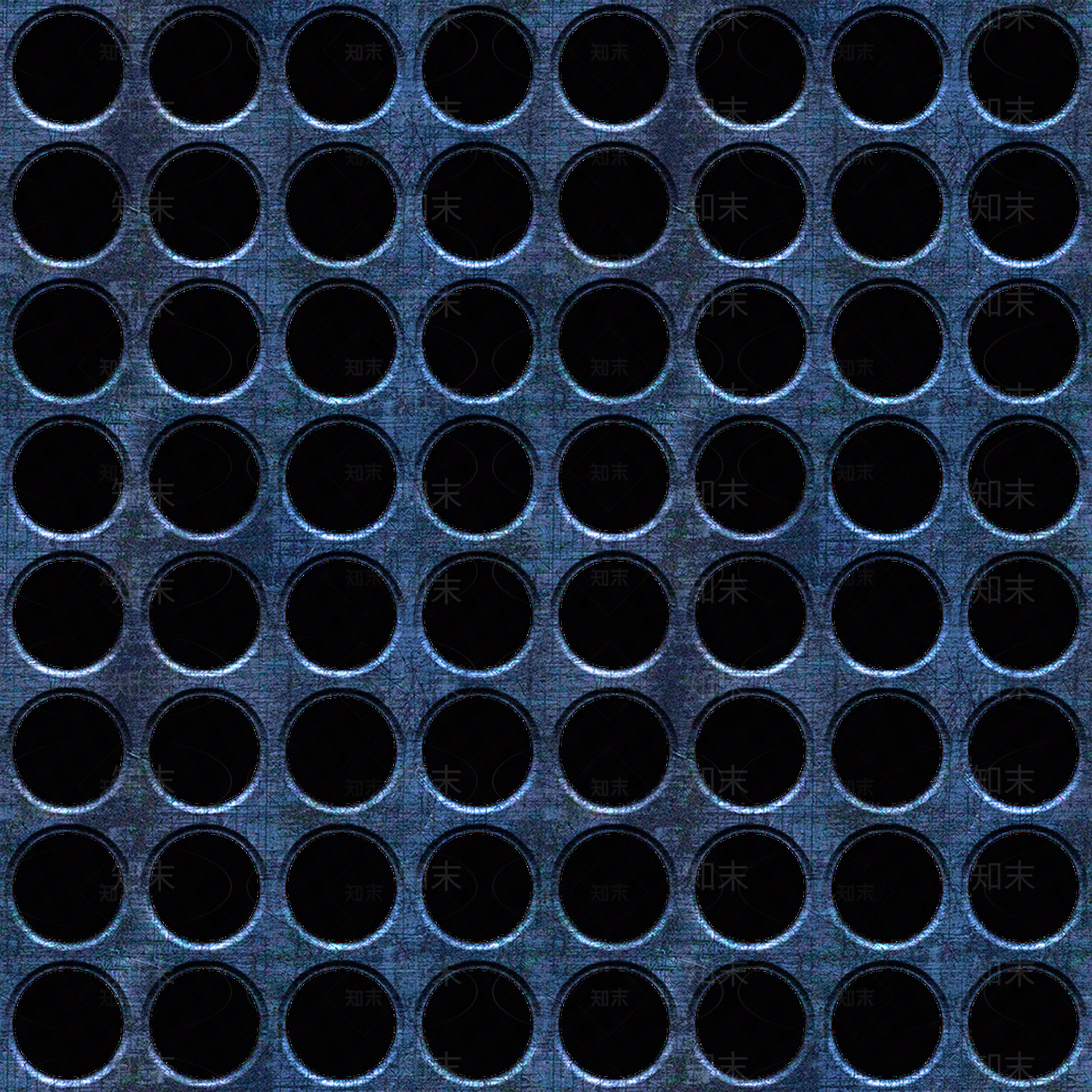 无缝蓝色穿孔板划痕金属贴图下载【ID:1152200197】
