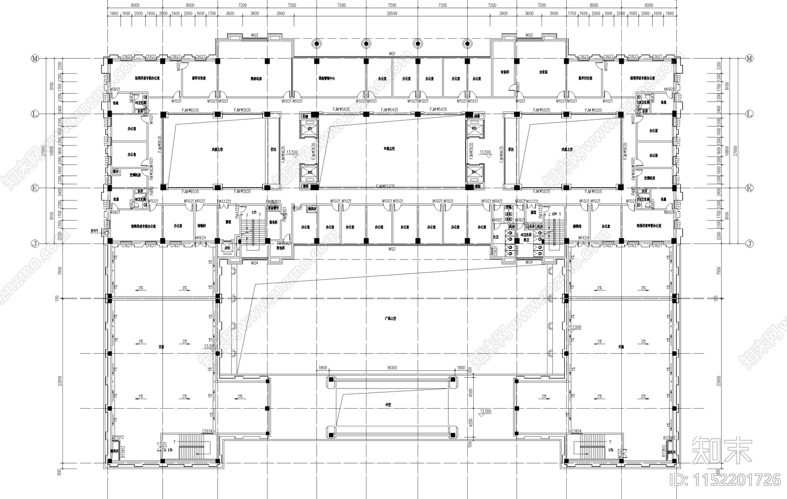 检察院大楼cad施工图下载【ID:1152201726】