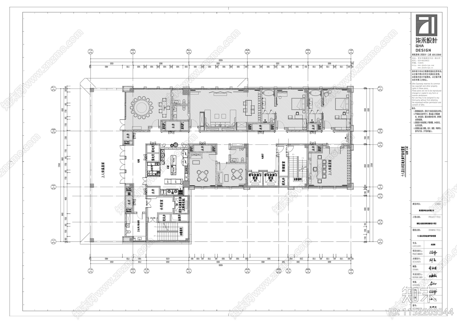 缤悦酒店18层客房兼休闲娱乐cad施工图下载【ID:1152203544】