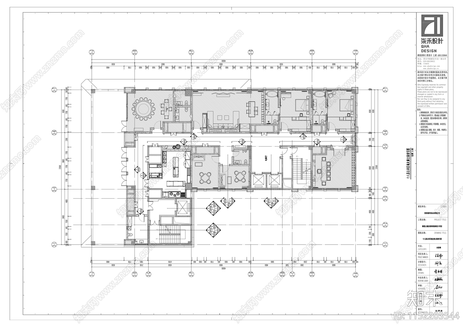 缤悦酒店18层客房兼休闲娱乐cad施工图下载【ID:1152203544】