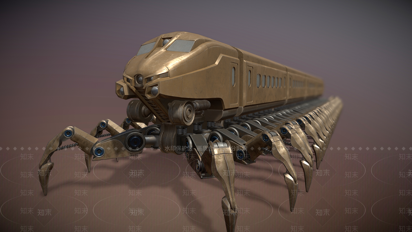 工业风高铁火车3D模型下载【ID:1152203818】