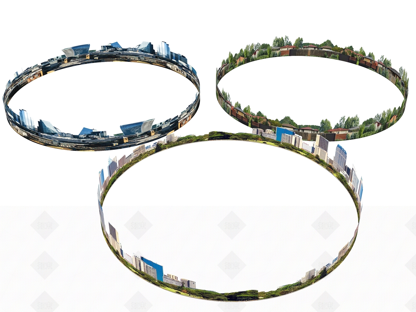 现代背建筑贴图3D模型下载【ID:1152500852】