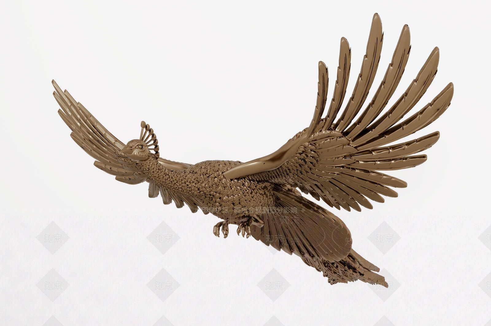 现代金凤凰雕塑SU模型下载【ID:1152205002】