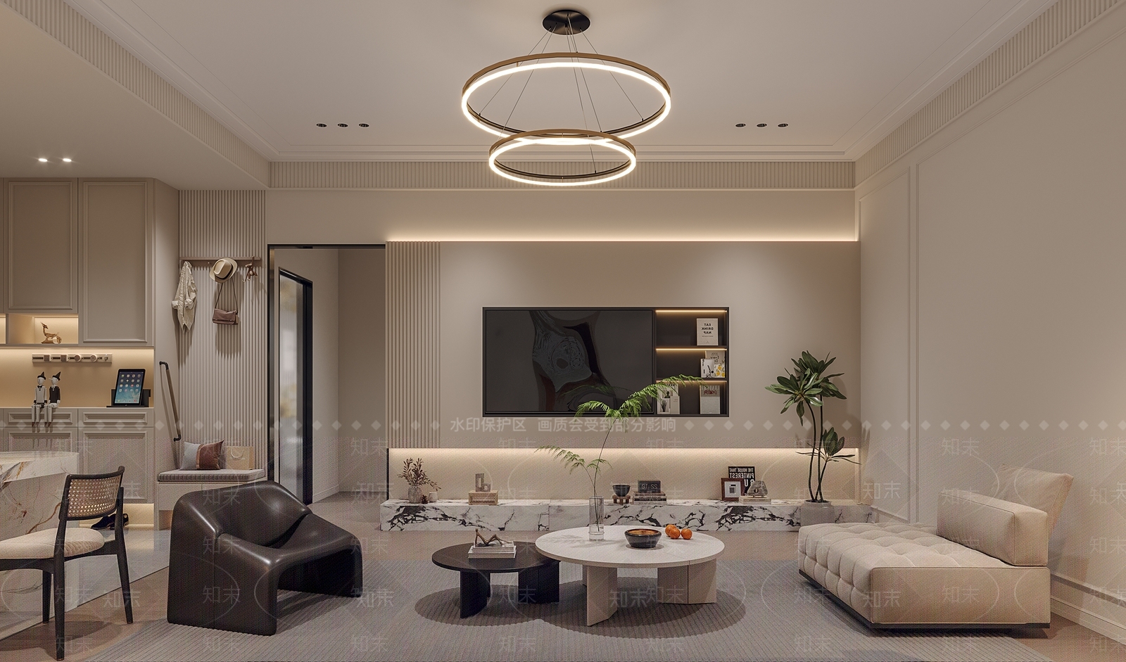 简欧单身公寓3D模型下载【ID:1152206677】
