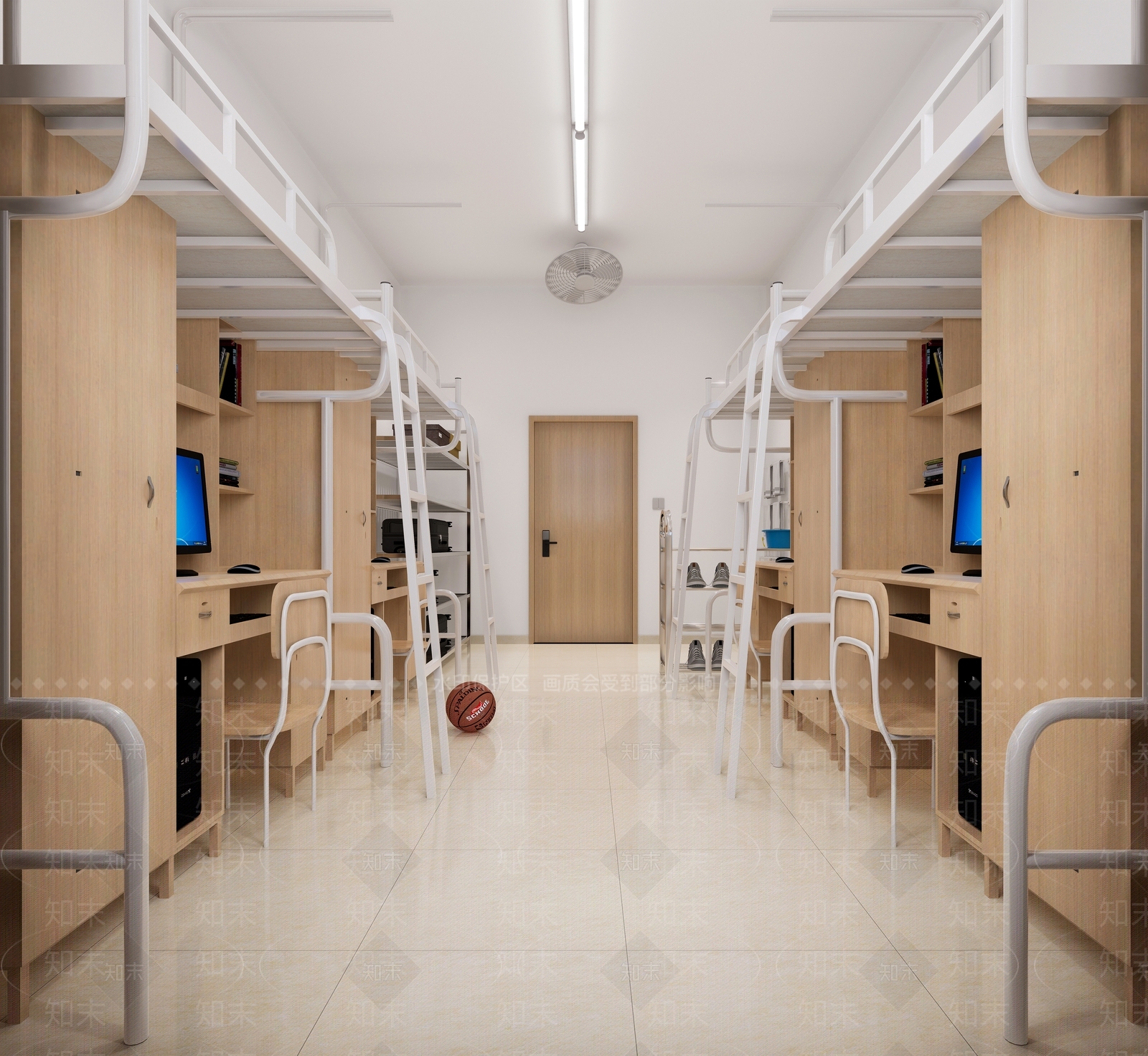 现学生宿舍3D模型下载【ID:1152206714】