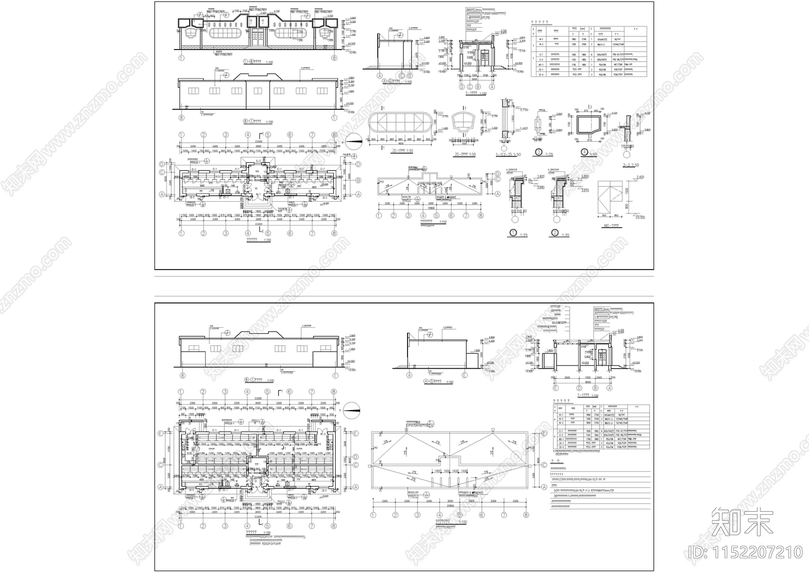 学校公共厕所建筑施工图下载【ID:1152207210】