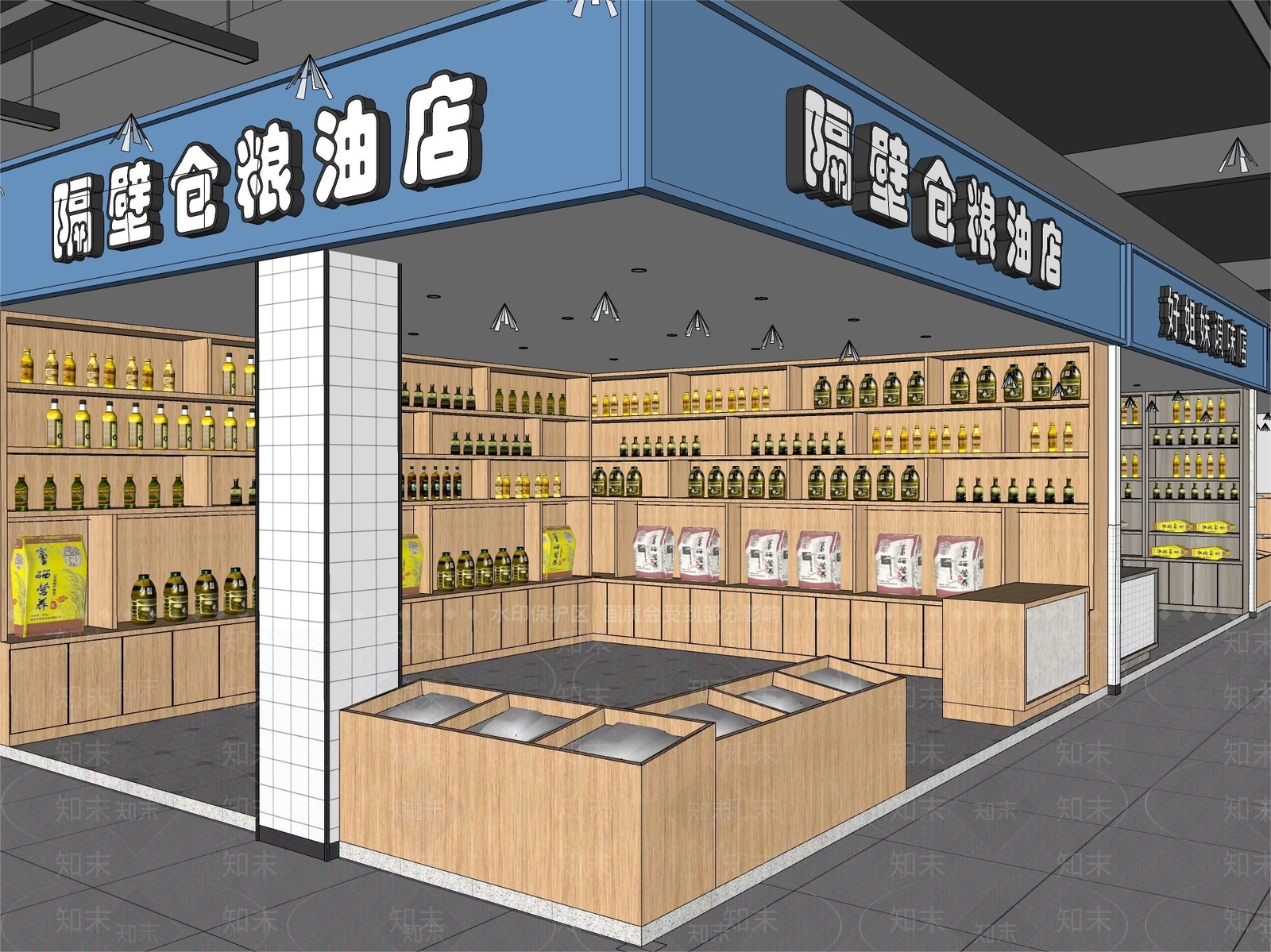 现代街市SU模型下载【ID:1152209130】
