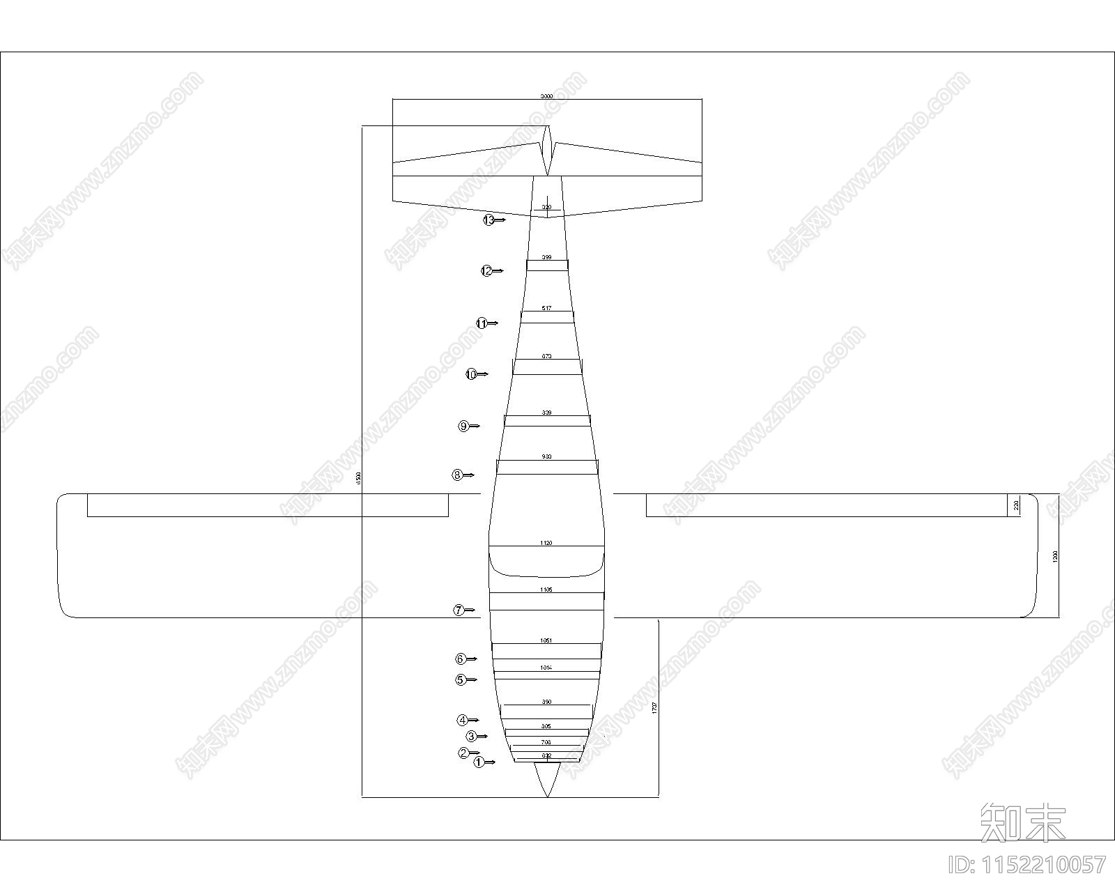 交通工具图库cad施工图下载【ID:1152210057】