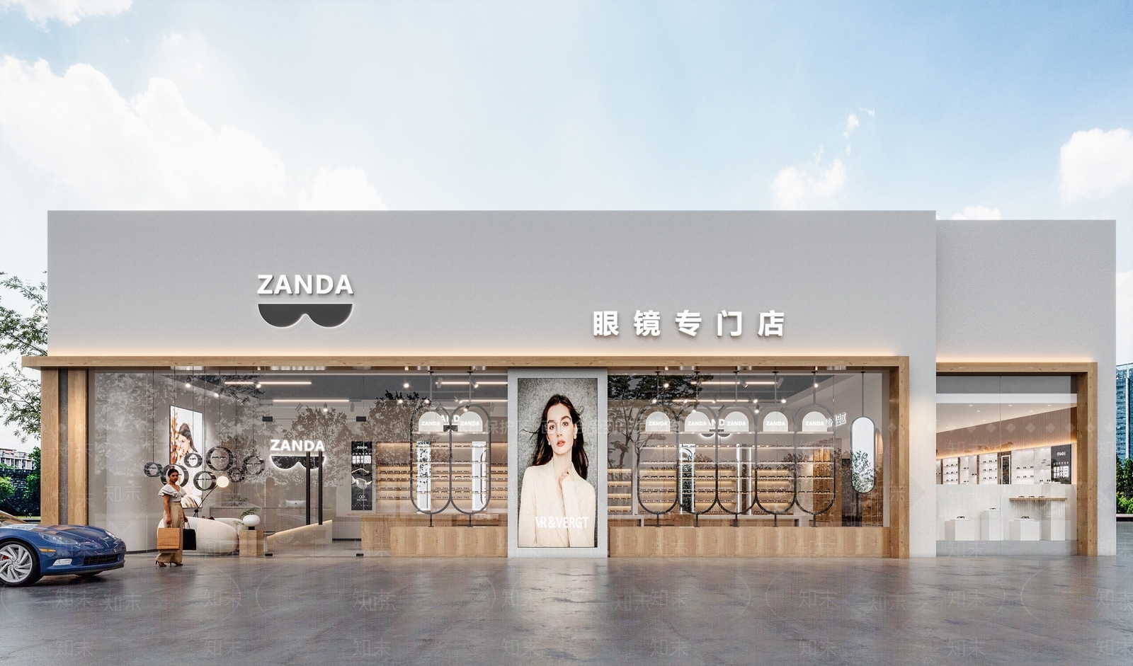 现代门头门面3D模型下载【ID:1152211706】