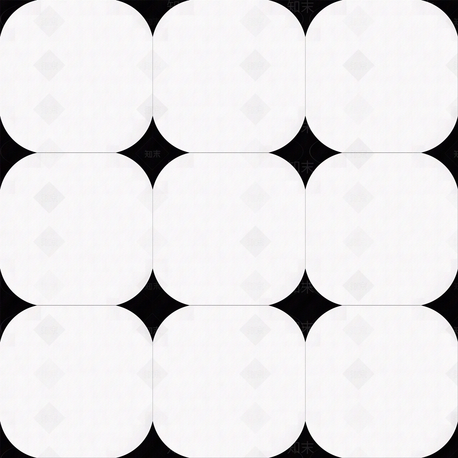 现代简约黑白拼花瓷砖贴图下载【ID:1152214500】