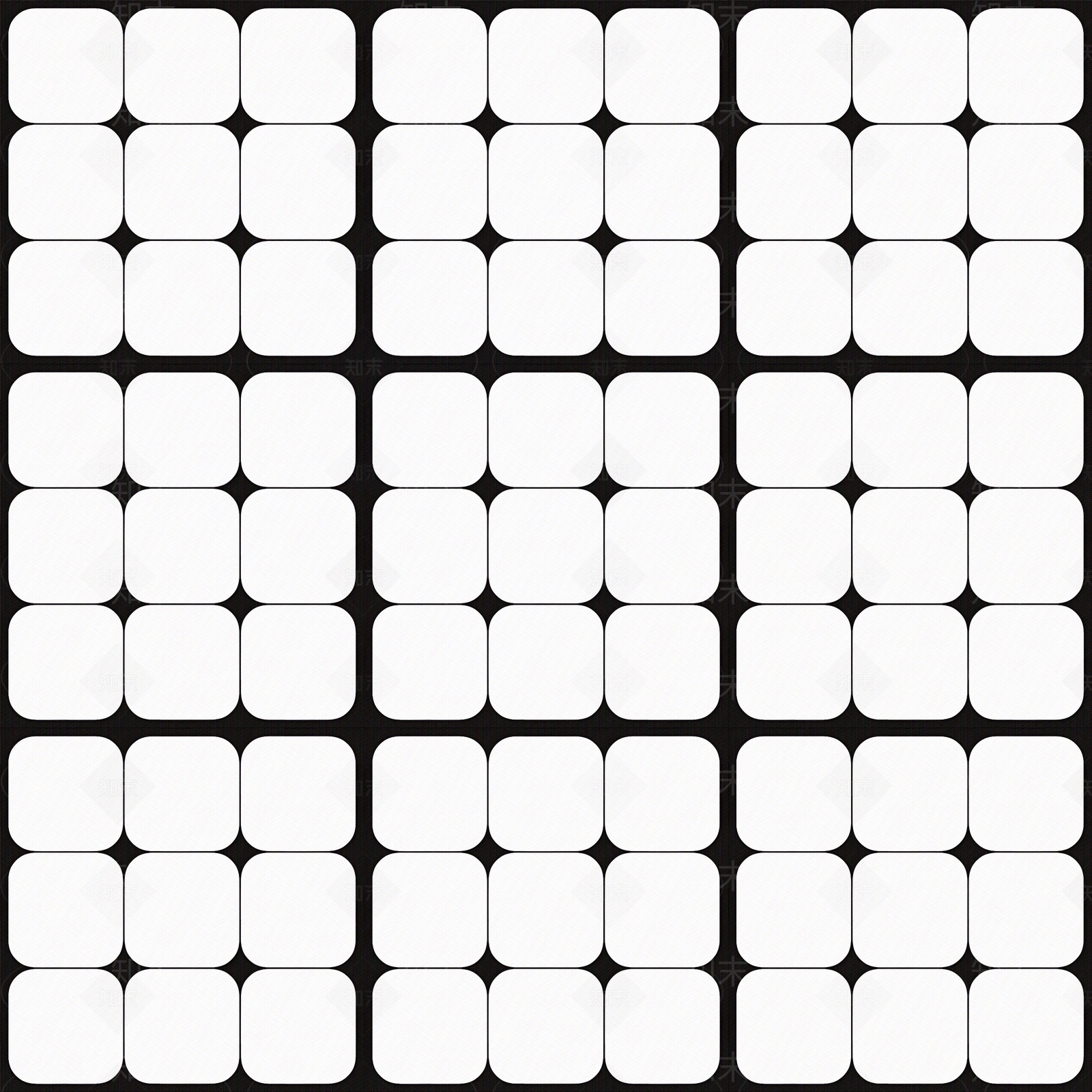 现代简约黑白拼花瓷砖贴图下载【ID:1152214987】