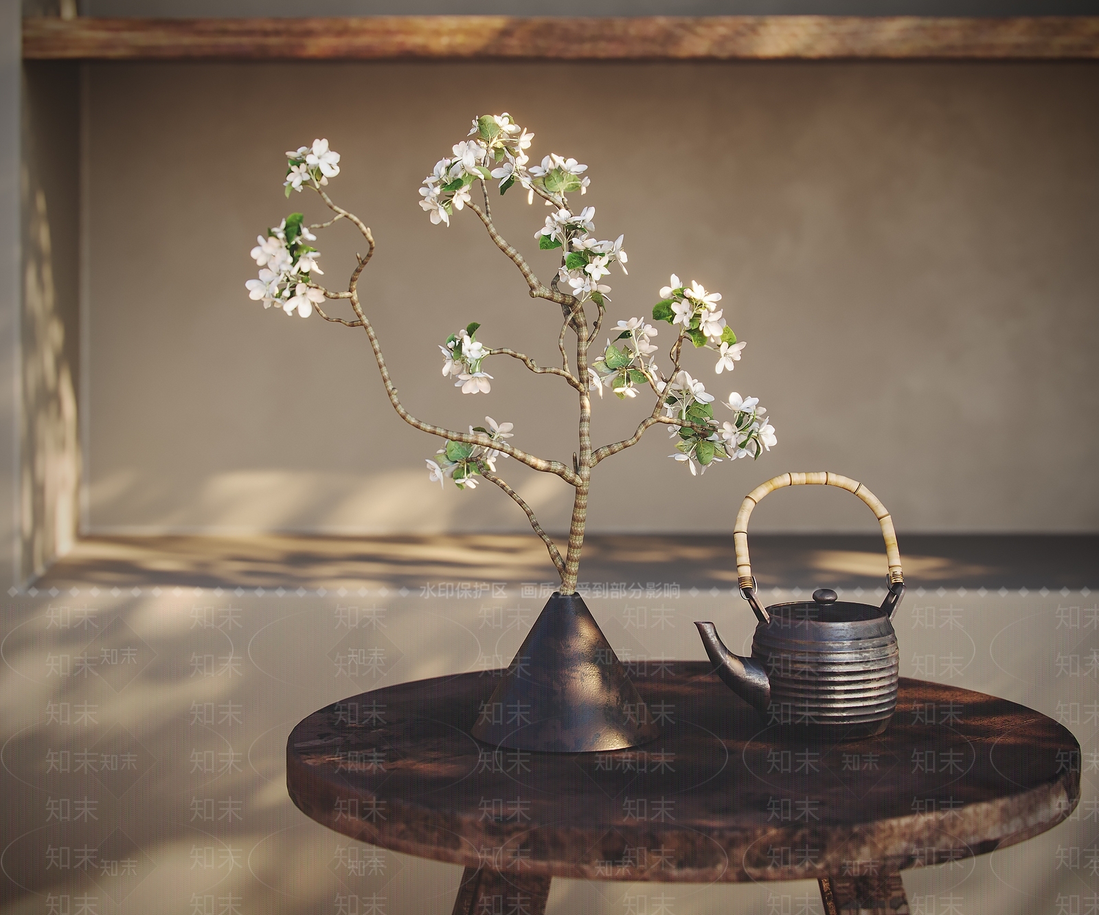 新中式花瓶3D模型下载【ID:1152224095】