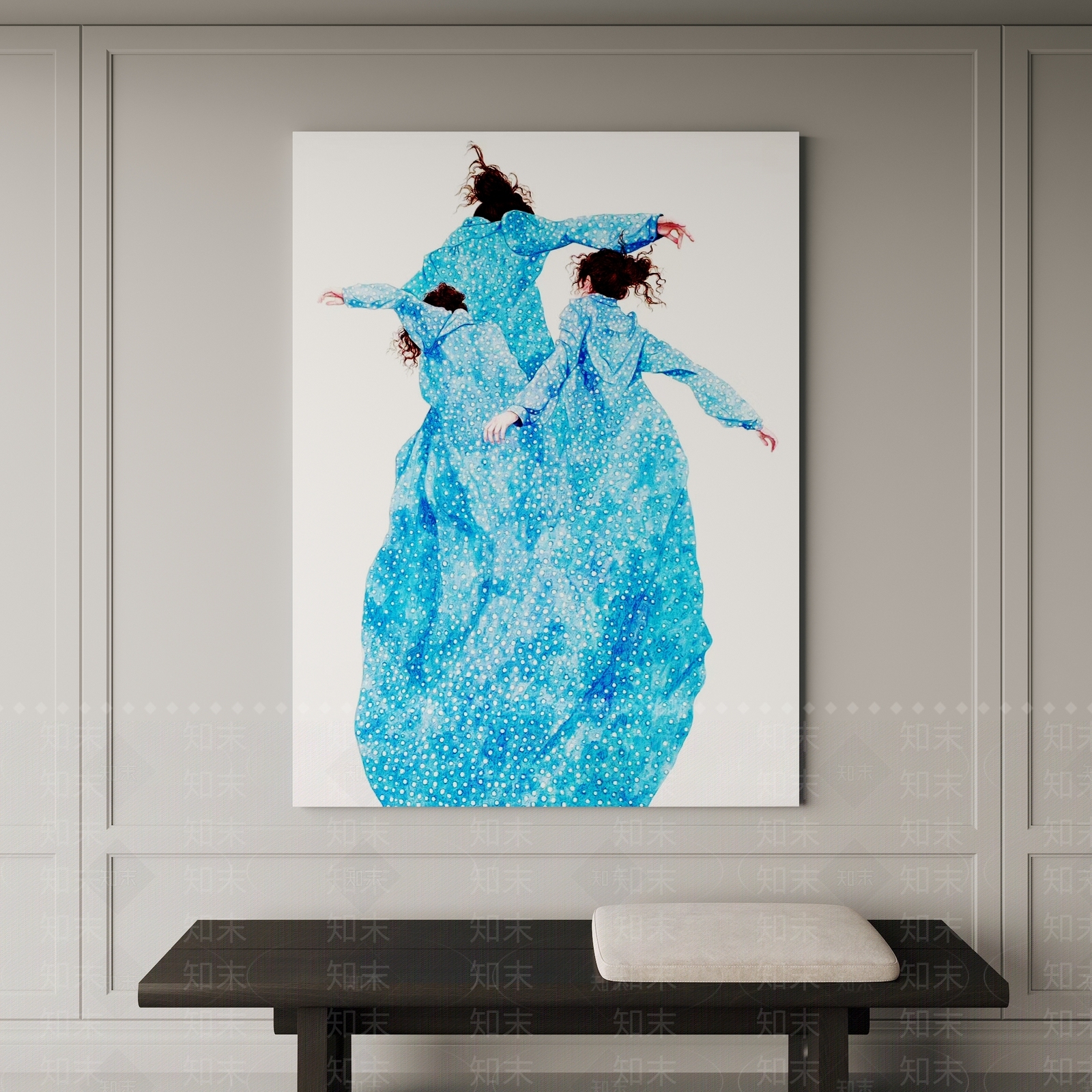 现代人物装饰画SU模型下载【ID:1152232218】