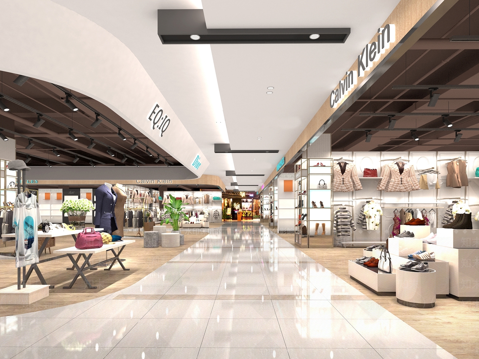 现代商场过道3D模型下载【ID:1152238344】