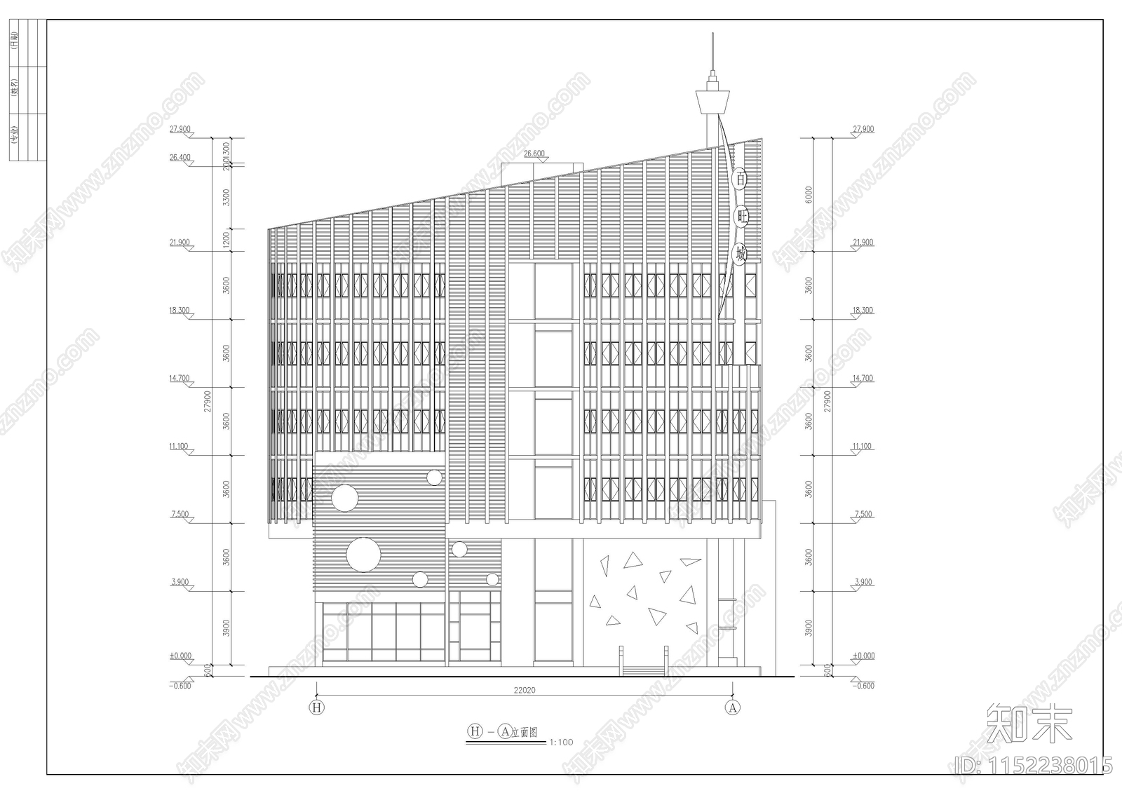 餐厅建筑图纸cad施工图下载【ID:1152238015】