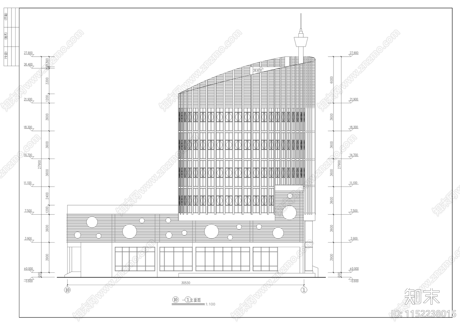 餐厅建筑图纸cad施工图下载【ID:1152238015】