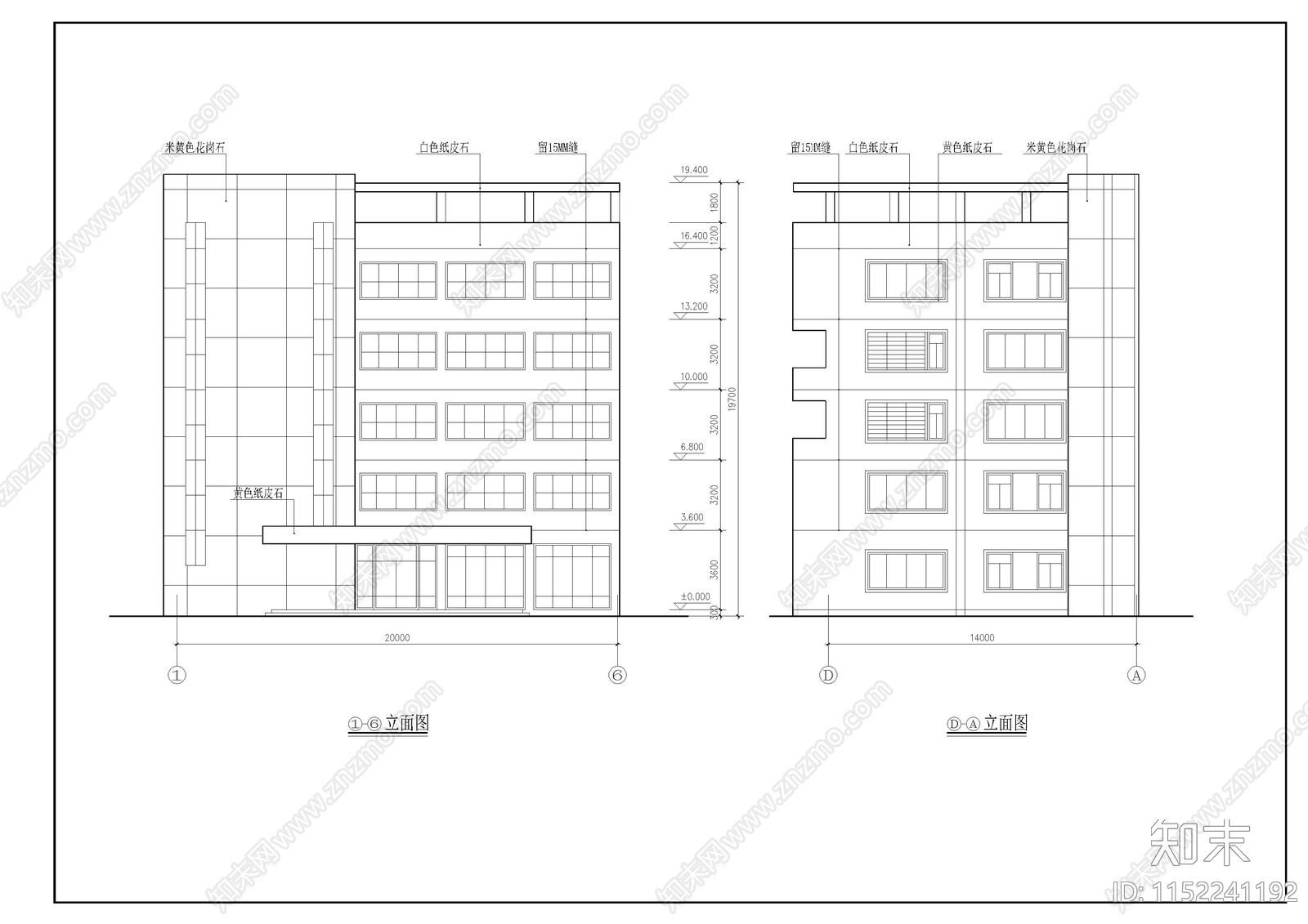 宿舍室内cad施工图下载【ID:1152241192】