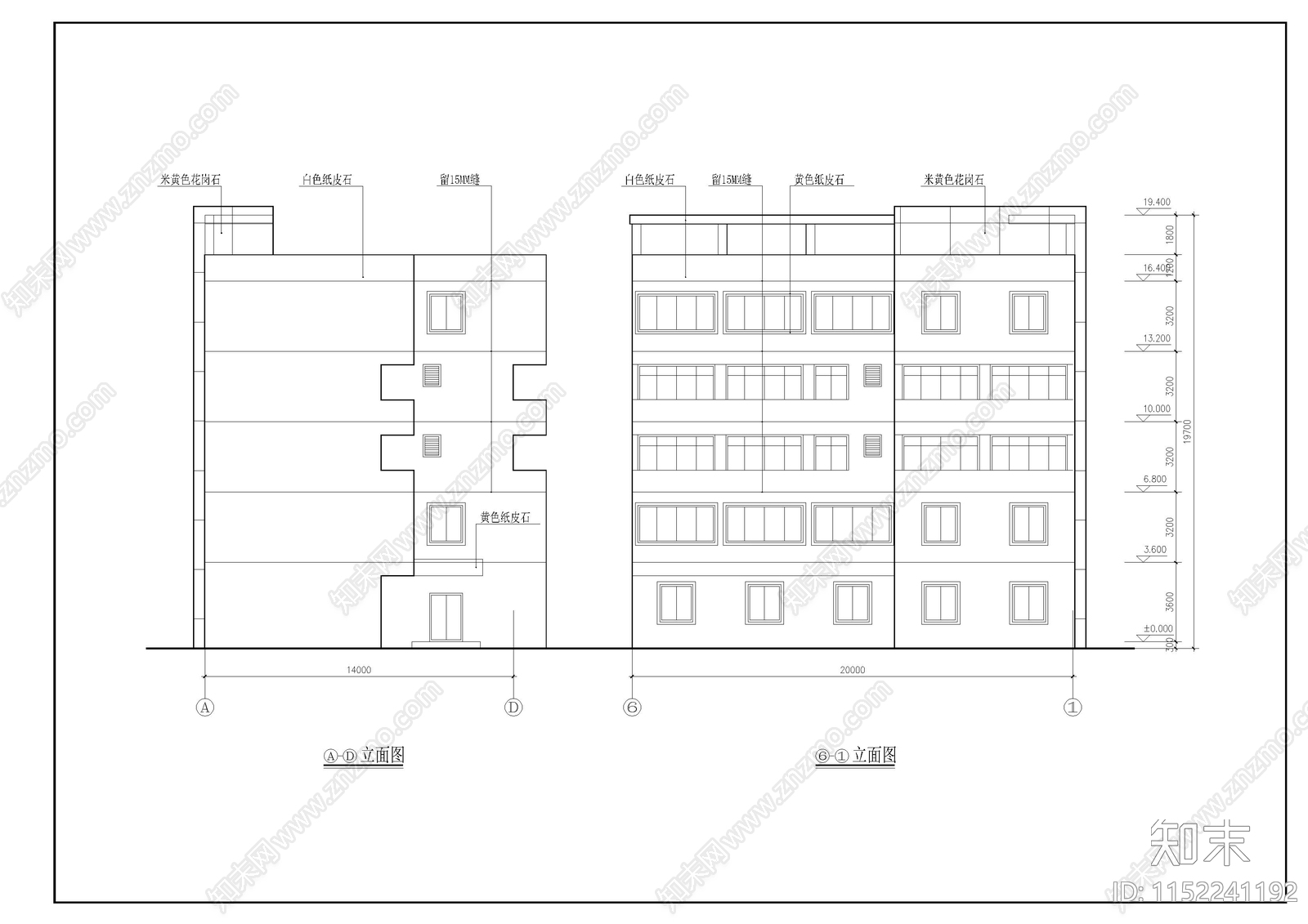 宿舍室内cad施工图下载【ID:1152241192】